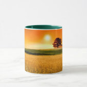 Blutroter Sonnenuntergang Tasse (Zentrum)