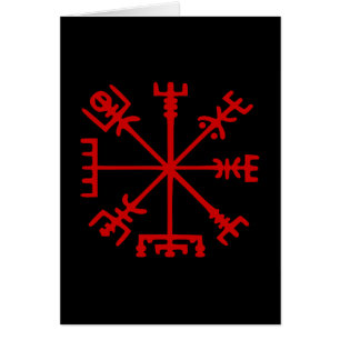Blutroter Vegvísir (Viking Compass) Karte