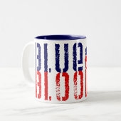 blutrünstiger Demokrat. Zweifarbige Tasse (Vorderseite Links)