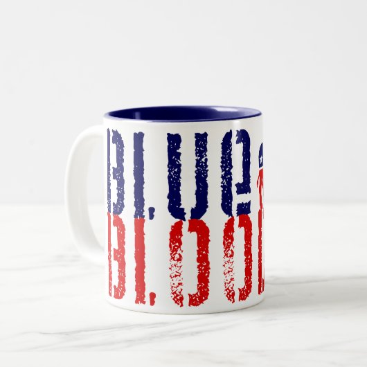 blutrünstiger Demokrat. Zweifarbige Tasse (Vorderseite Links)