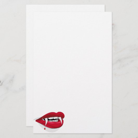 Blutrünstigkeit Briefpapier (Vorne/Hinten)