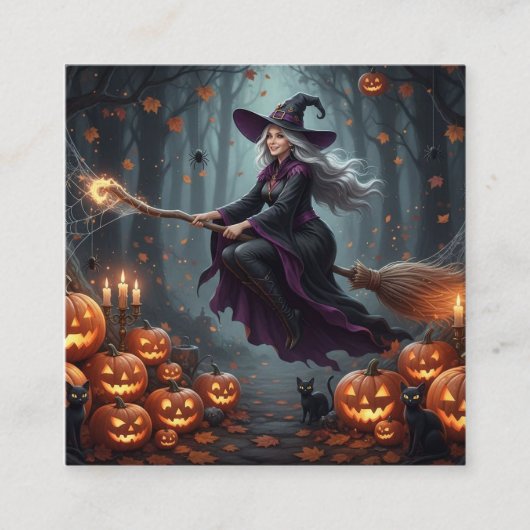 Blutsauger Quadratische Visitenkarte (Vorderseite)