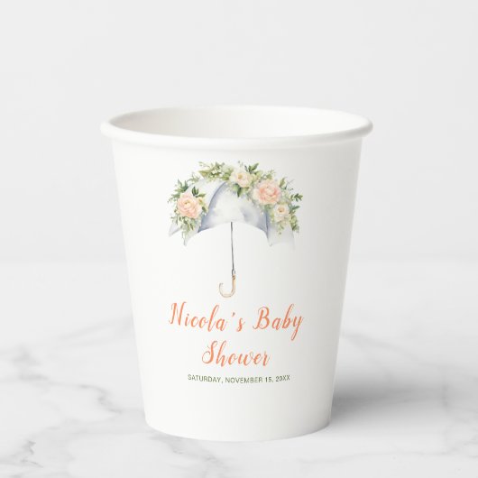Blutschirm-Baby-Party Pappbecher (Vorderseite)