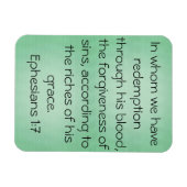 Blutschriftenkunde Ephesianer 1:7 Magnet (Horizontal)