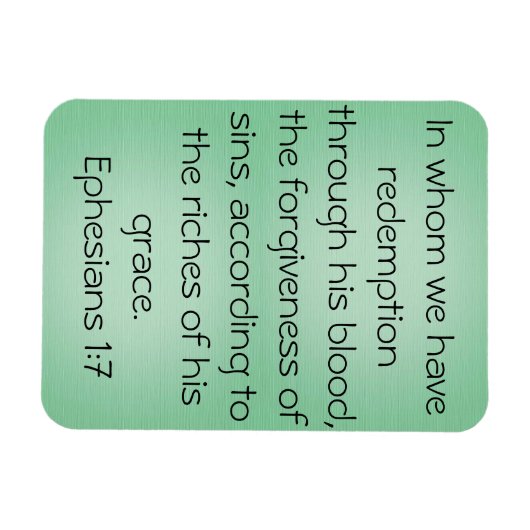 Blutschriftenkunde Ephesianer 1:7 Magnet (Horizontal)