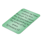 Blutschriftenkunde Ephesianer 1:7 Magnet (Linke Seite)