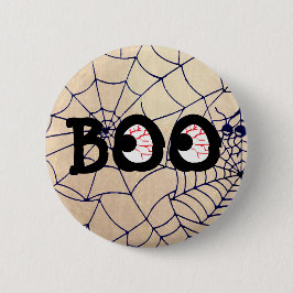 Blutschuss Boo Eyeballs Halloween-Button Button