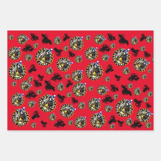 Blutschwitzgeere Geschenkpapier Set (Vorderseite)