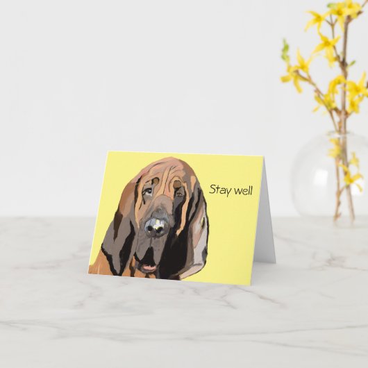 Blutschwund gut sein karte (Gelbe Blume)