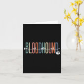 Blutschwund Mama Blood Hound Hund Mama Muttertag Karte (Gelbe Blume)