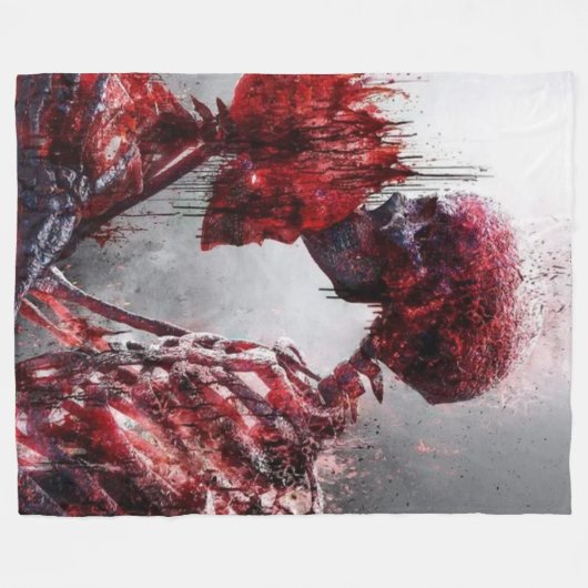 BLUTSKULTUREN FLEECEDECKE (Vorderseite (Horizontal))