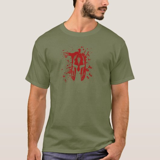Blutspartanischer Helm Amerikanischer Spartan Molo T-Shirt (Vorderseite)
