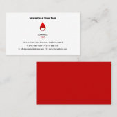 Blutspende | Blutbank Visitenkarte (Vorne/Hinten)