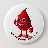 Blutspende, Blutgruppe Button (Vorderseite)