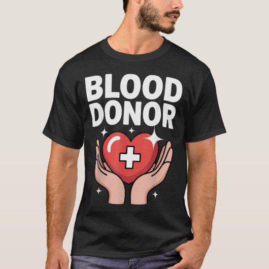 Blutspende Kunst Für Blutspender T-Shirt (Vorderseite)