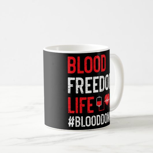 Blutspendebewusstsein Blutspender Phlebotomist Kaffeetasse (VorderseiteRechts)