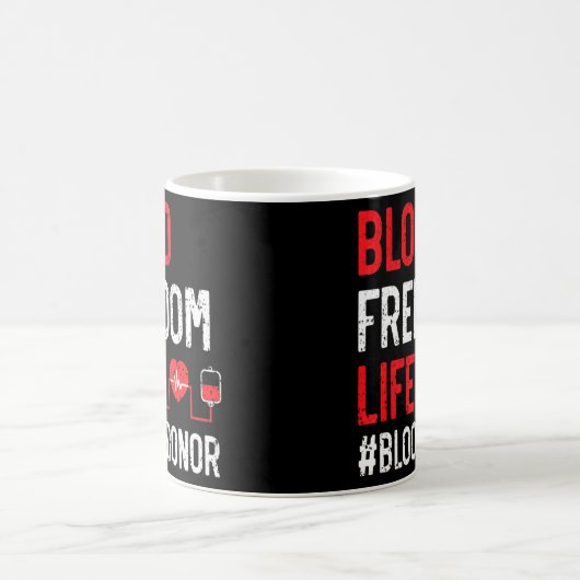 Blutspendebewusstsein Blutspender Phlebotomist Kaffeetasse (Mittel)
