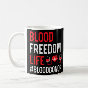 Blutspendebewusstsein Blutspender Phlebotomist Kaffeetasse