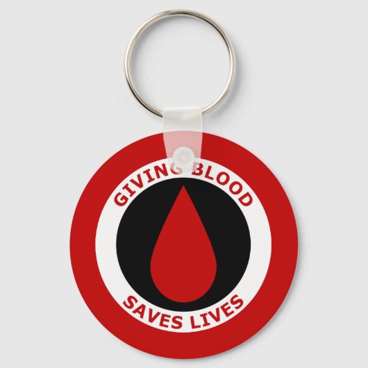 Blutspenden Rette Schlüsselanhänger (Vorderseite)