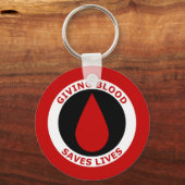 Blutspenden Rette Schlüsselanhänger (Vorderseite)