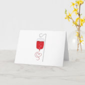 Blutspender Karte (Gelbe Blume)