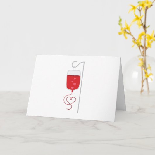 Blutspender Karte (Gelbe Blume)