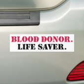Blutspender. Lebensretter Autoaufkleber (Auf Auto)