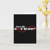 Blutspender Rette ein Leben geben Blutspende Aware Karte (Gelbe Blume)