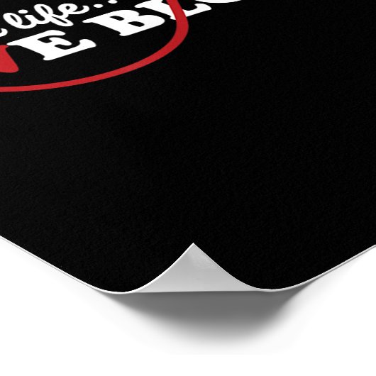 Blutspender Rette ein Leben geben Blutspende Aware Poster (Ecke)