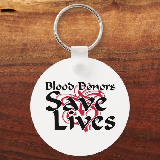 Blutspender rettete Leben Schlüsselanhänger (Vorderseite)