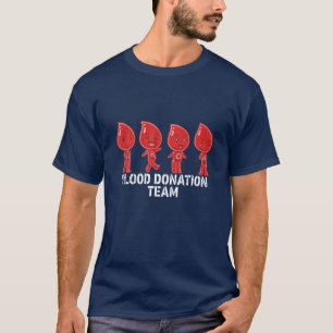 Blutspendeteam Typ A B O AB Weltblut T-Shirt