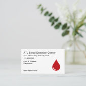 Blutspendezentrum Phlebotomistische Visitenkarten Visitenkarte (Stehend Vorderseite)