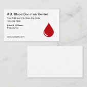 Blutspendezentrum Phlebotomistische Visitenkarten Visitenkarte (Vorne/Hinten)