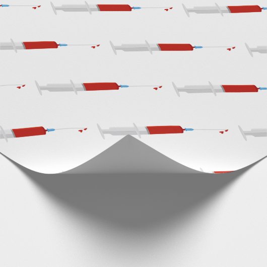 Blutspritze Geschenkpapier (Ecke)