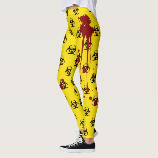 Blutspritzer Biogefährdung Leggings (Links)