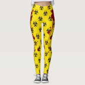 Blutspritzer Biogefährdung Leggings (Vorderseite)
