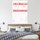 Blutsteine sind rot Ultraviolett Licht sind blau H Leinwanddruck (Insitu (Schlafzimmer))