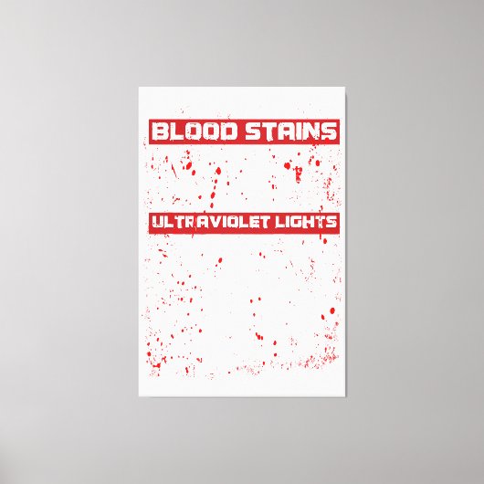 Blutsteine sind rot Ultraviolett Licht sind blau H Leinwanddruck (Vorderseite)