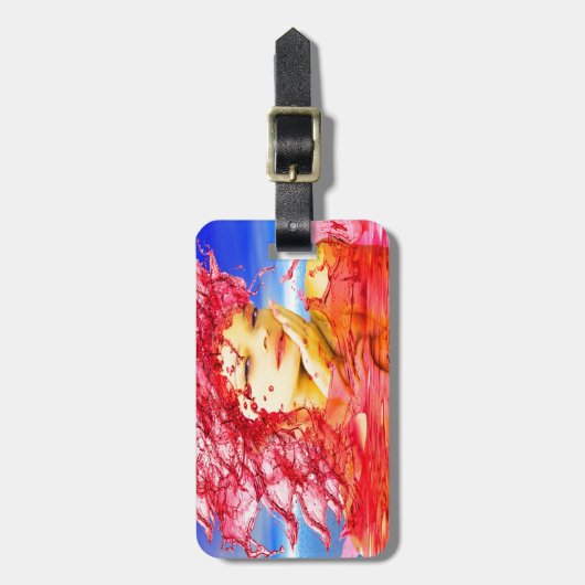 Bluttränen Gepäckanhänger (Vorderseite vertikal)