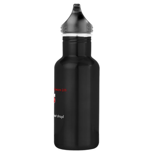 Bluttropfkreuz Edelstahlflasche (Rechts)