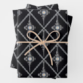 Bluttroth-Muster Geschenkpapier Set (Beispiel)