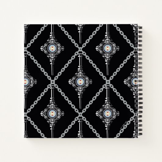 Bluttroth-Muster Notizblock (Rückseite)