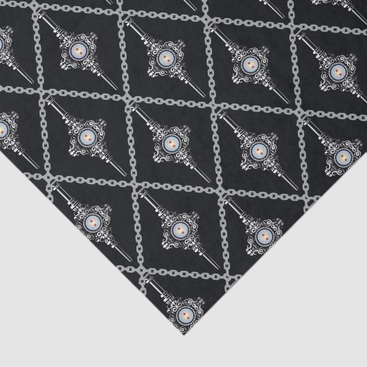 Bluttroth-Muster Seidenpapier (Ausschnitt)