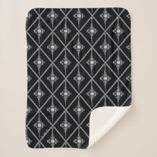 Bluttroth-Muster Sherpadecke