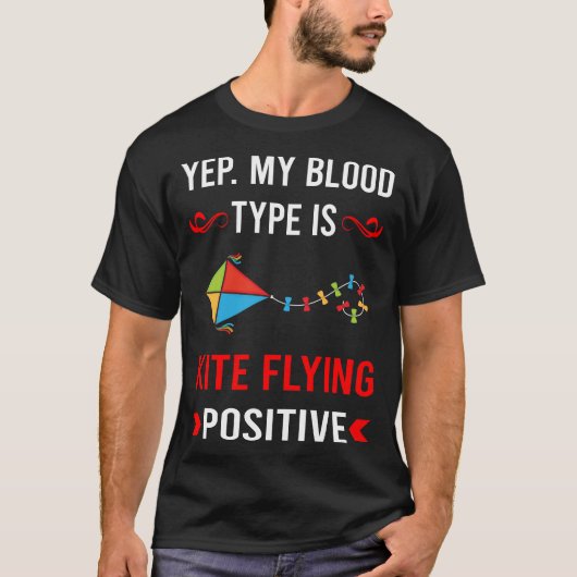 Bluttyp Kite Flying T-Shirt (Vorderseite)