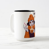 Bluttyp: Kürbisgewürz Zweifarbige Tasse (Vorderseite Links)