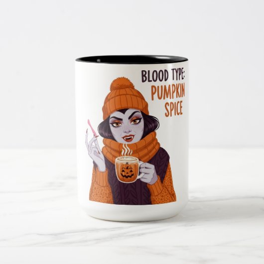 Bluttyp: Kürbisgewürz Zweifarbige Tasse (Mittel)