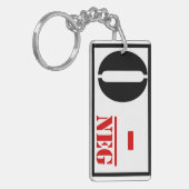 Bluttyp O negativ Schlüsselanhänger (Vorderseite links)