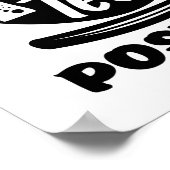 Bluttyp Tee Positive Funny Tee Lover Puns Poster (Ecke)