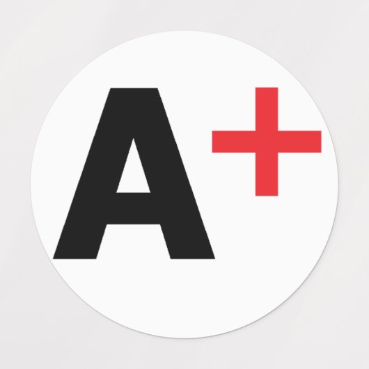 BLUTTYPEN ETIKETTEN (Design 1)